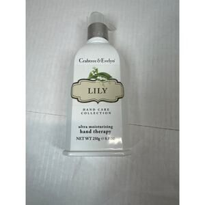Crabtree & Evelyn Lily Ultra Moisturising Hand Therapy w Pump 8.8‎ oz NEW